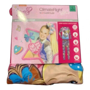 Climate Right 'Jojo Siwa' Girls Thermal 2-Piece Set, Size Lg 10/12